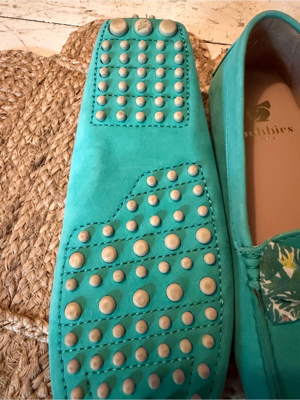 Bobbie’s-Bow-Accent Teal Loafers - Women's Slip-On Flats — image 3 of 5